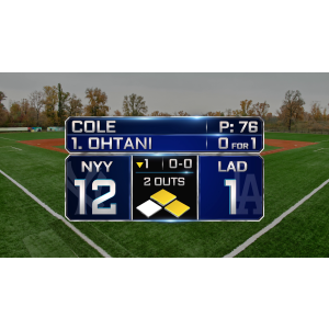 Baseball Scoreboard Graphic